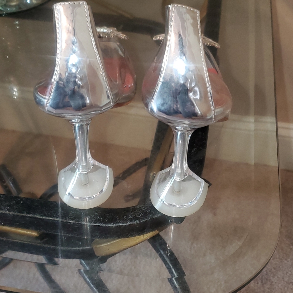 Translucent Clear Silver Shoes - image 6